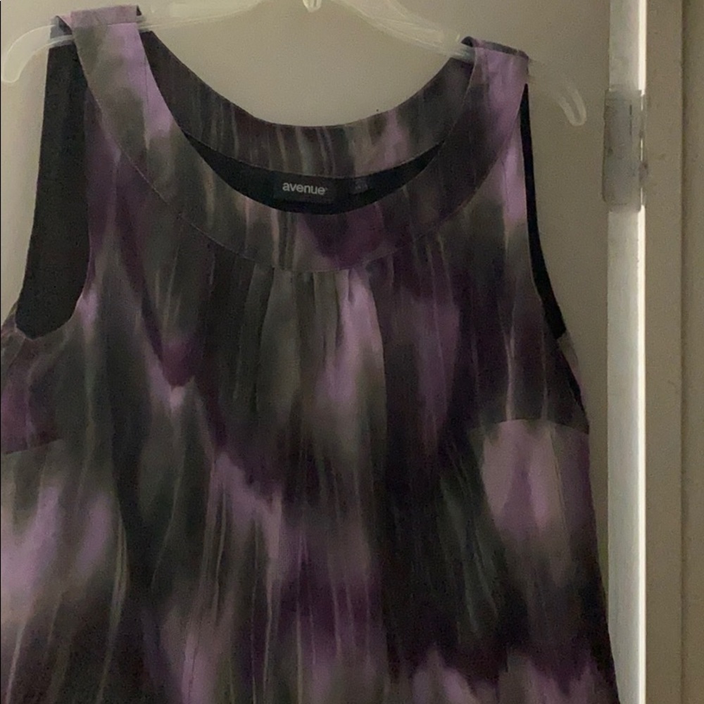 Cute purple sleeveless blouse